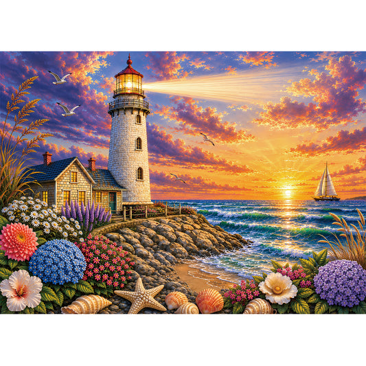 Lighthouse Sunset Puzzle