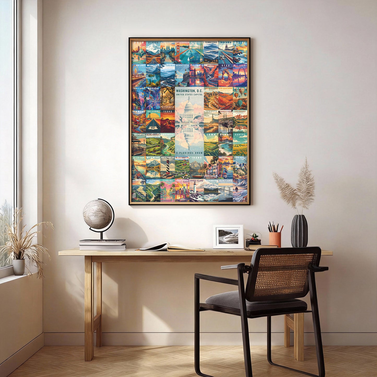 50 States Custom Puzzle Artwork Sample
