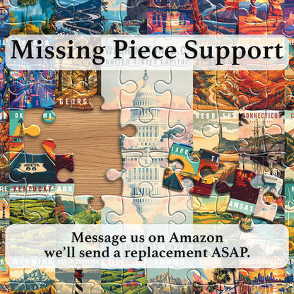50 States Custom Puzzle Artwork Sample